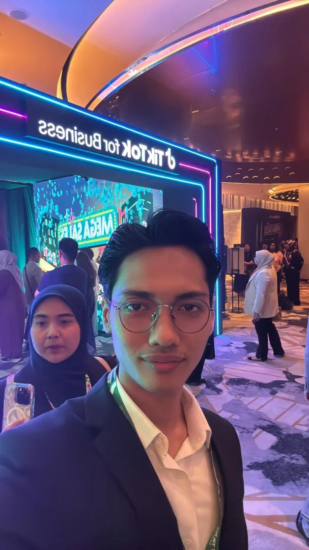 Thaqif at a TikTok for Business event